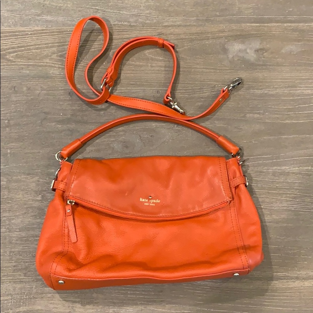 Orange Kate Spade shoulder bag